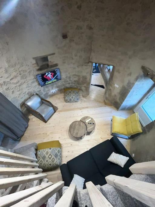 Villa Loue Ancien Moulin A Vent Avec Piscine Et Jacuzzi à Neuvy-Bouin Extérieur photo